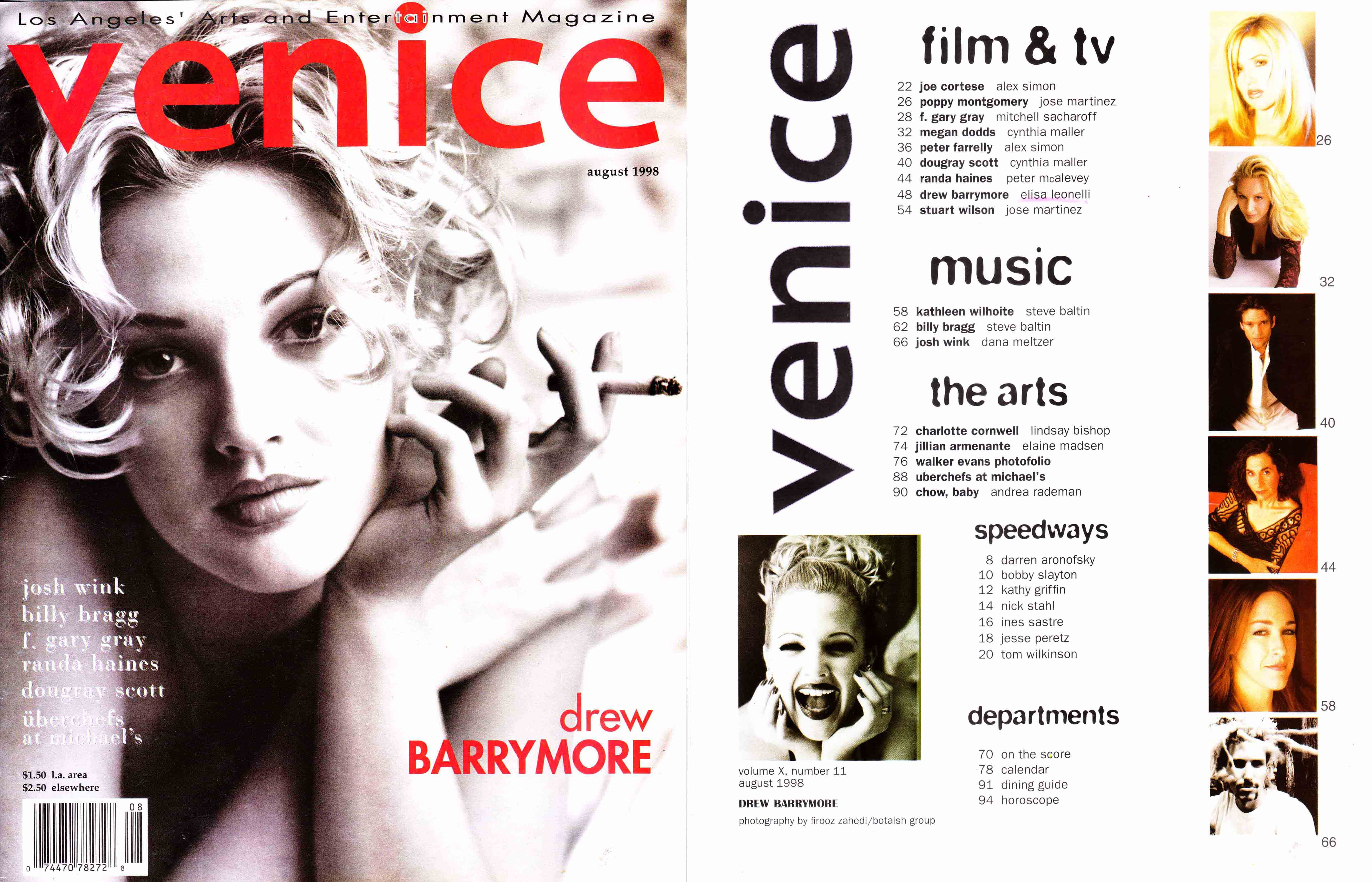 Сексуальная Дрю Бэримор на фотографиях из журналов и личного фотоальбома